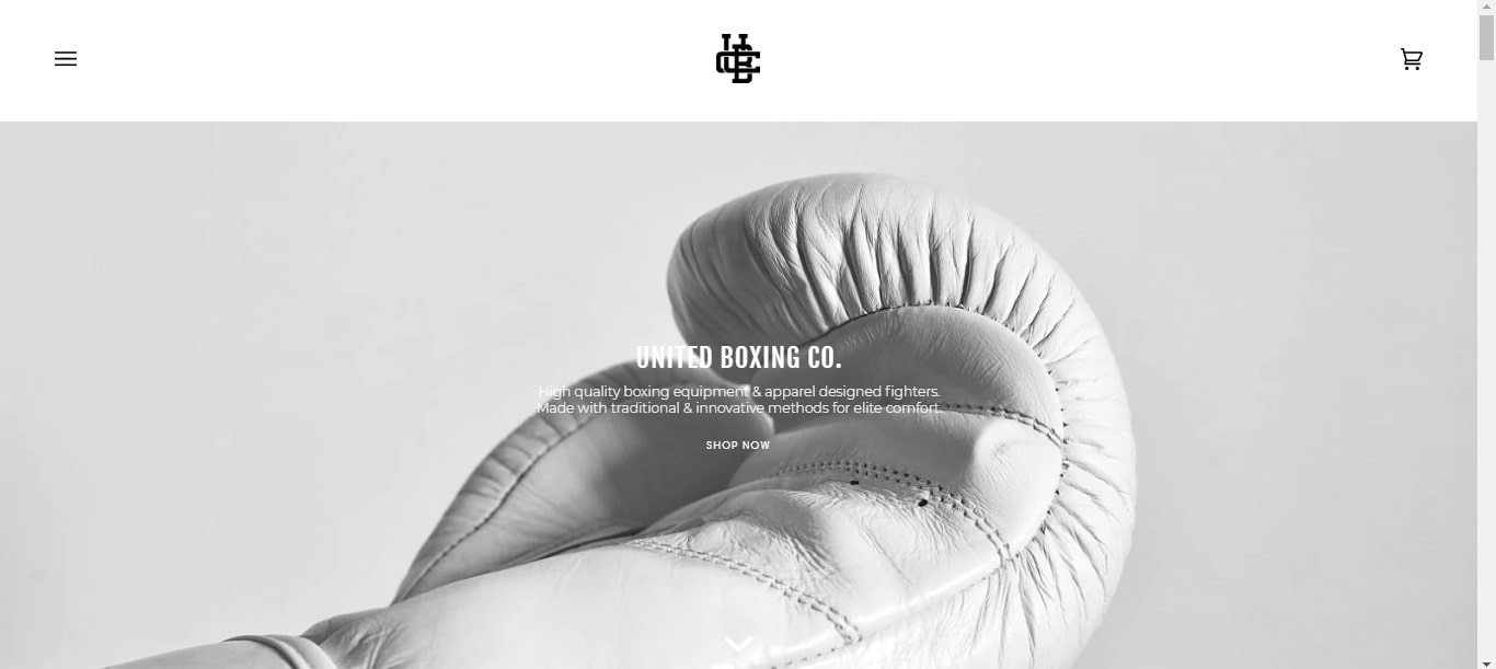 United Boxing Co. example Pipeline Shopify theme