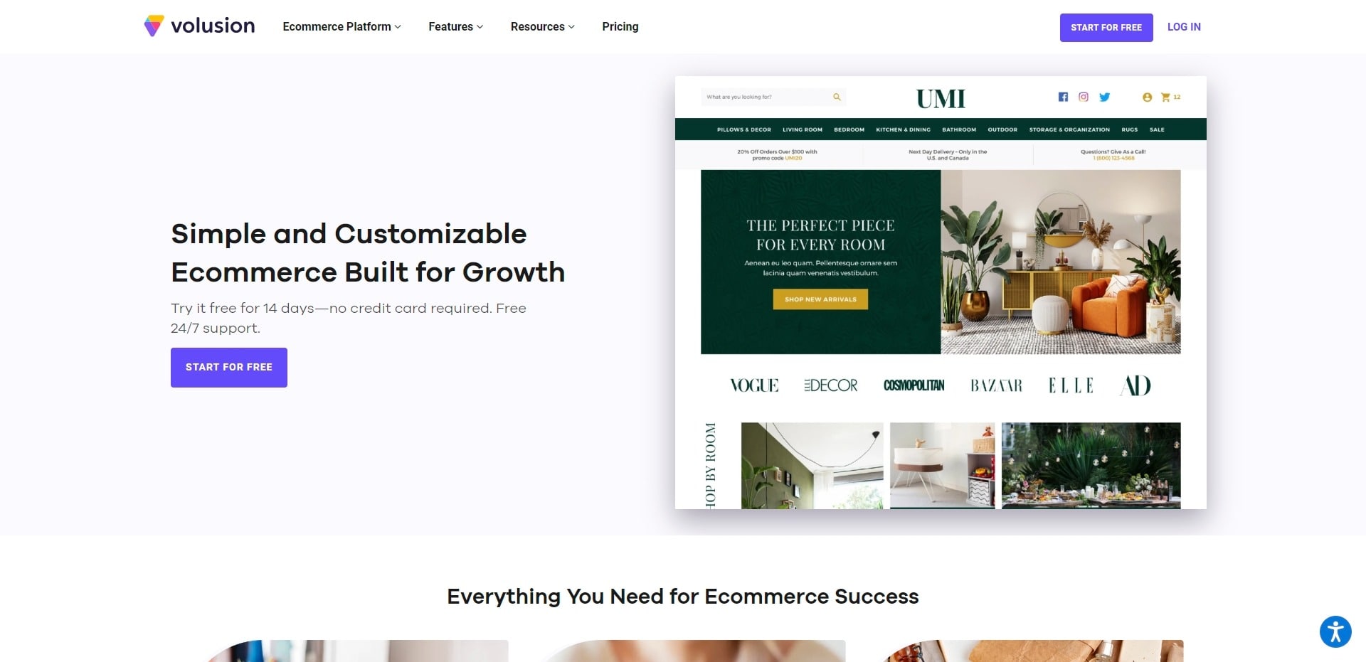 volusion - shopify plus alternative
