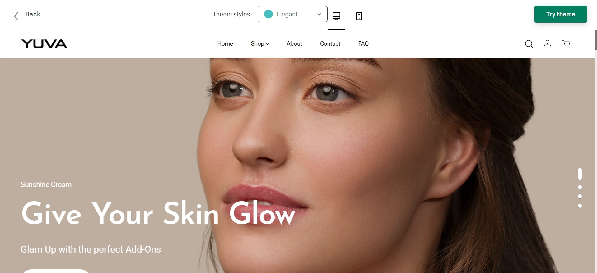yuva shopify beauty theme