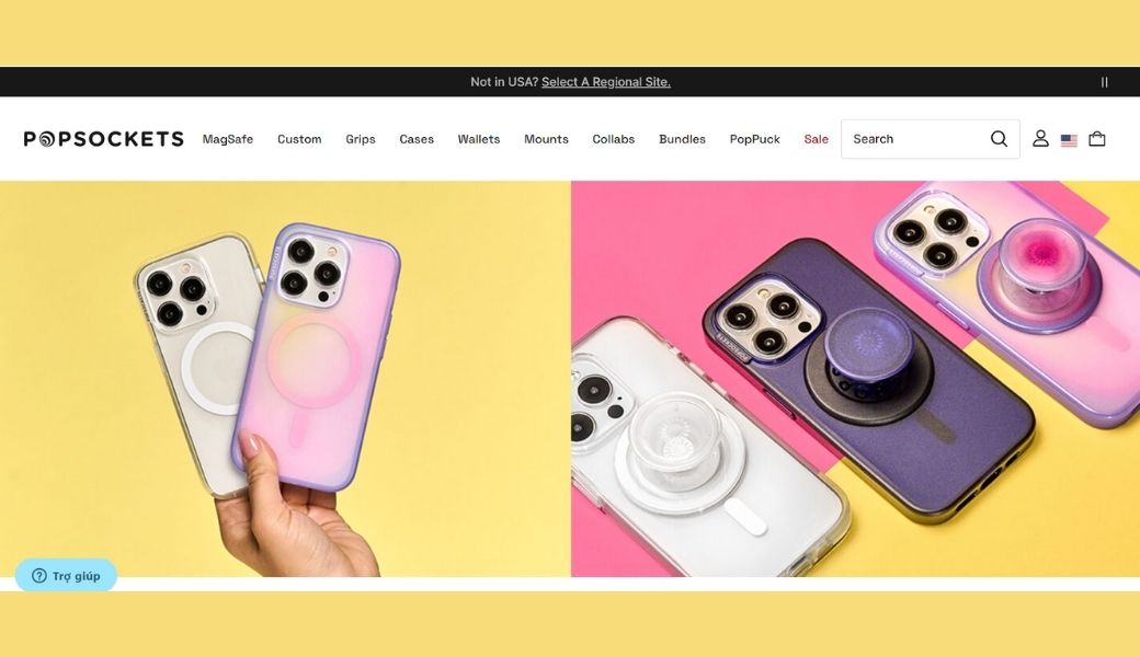Shopify store name Popsockets
