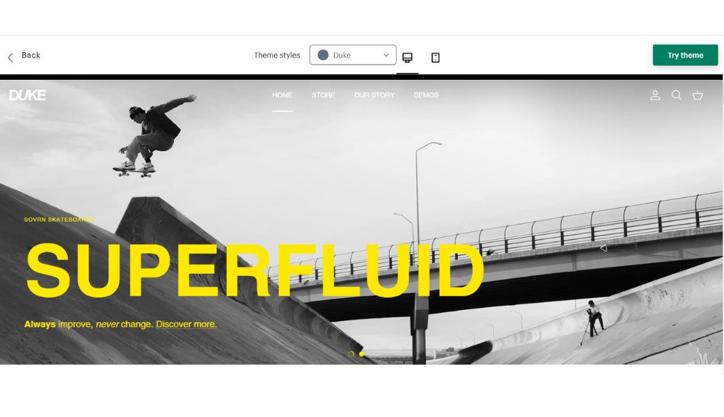 symmetry theme shopify duke