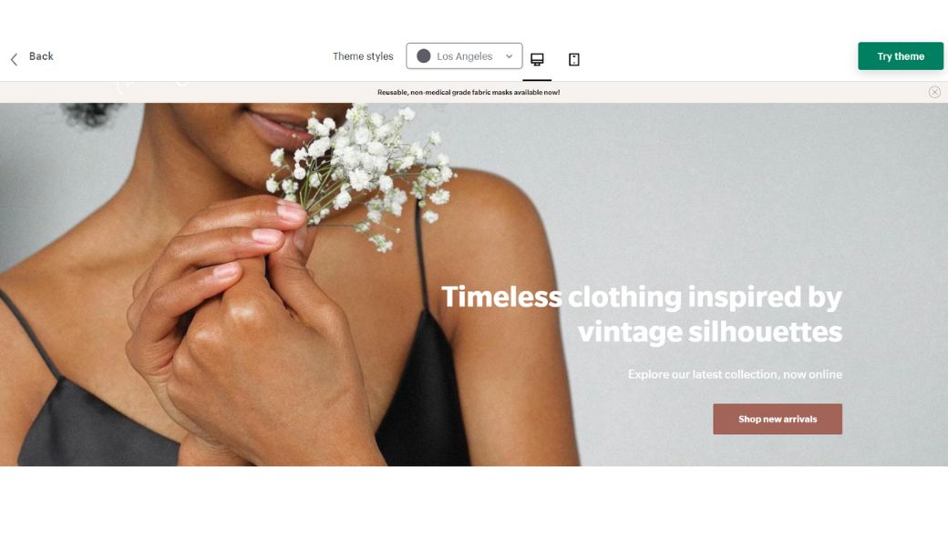 los angeles style parallax shopify theme