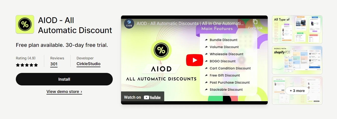 AIDO shopify discount app