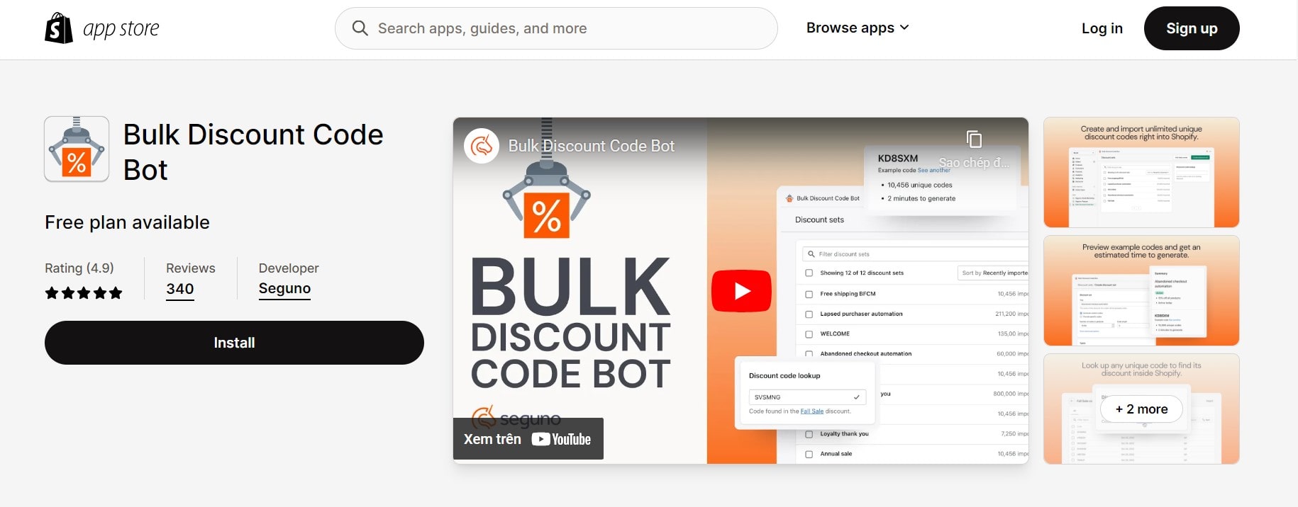 best shopify app Bulk Discount Code Bot