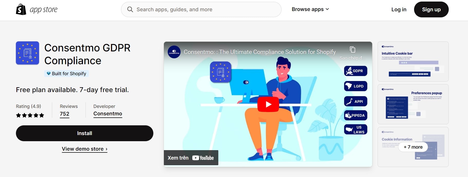 best shopify apps reddit Consentmo GDPR Compliance