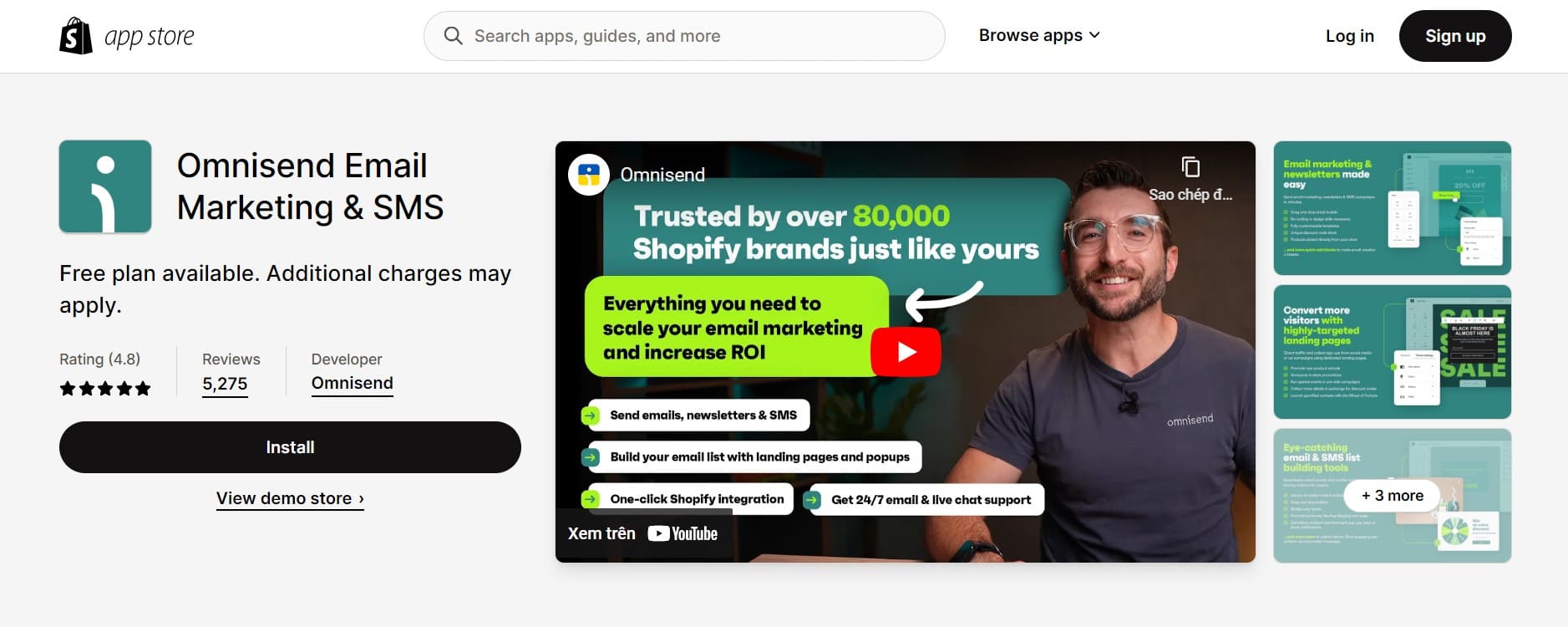 best shopify apps Omnisend