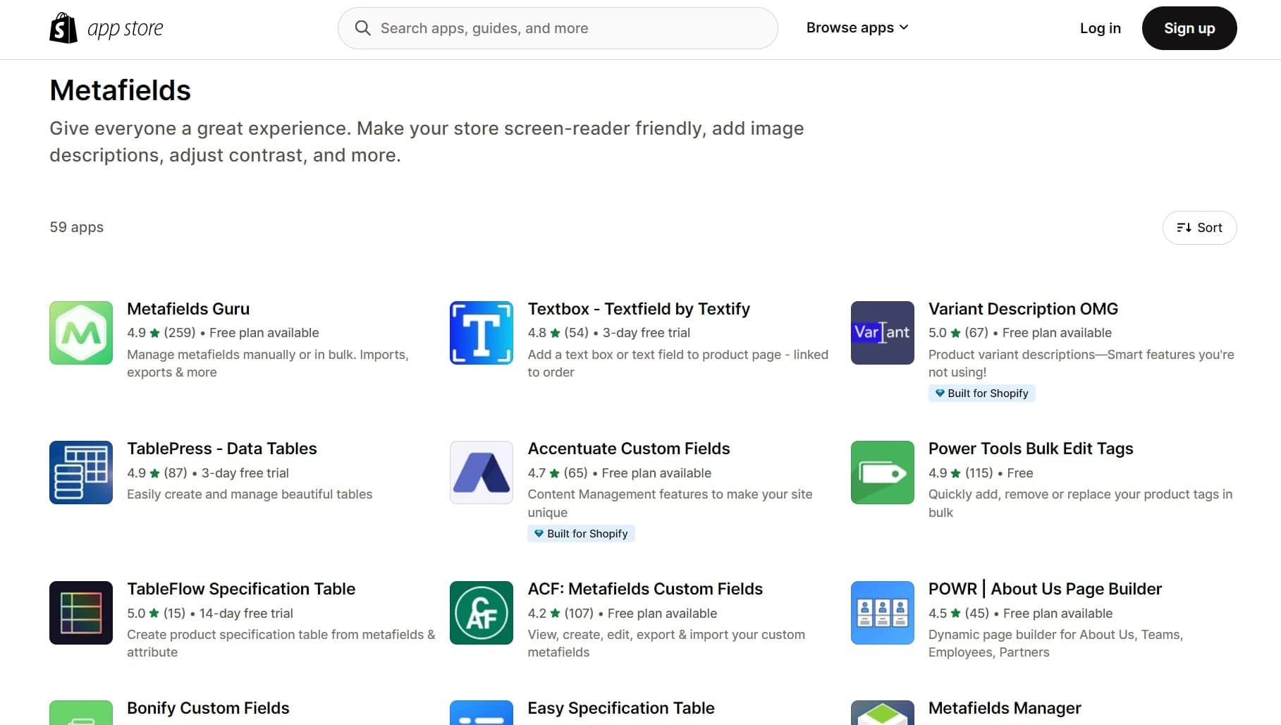 Shopify Metafields