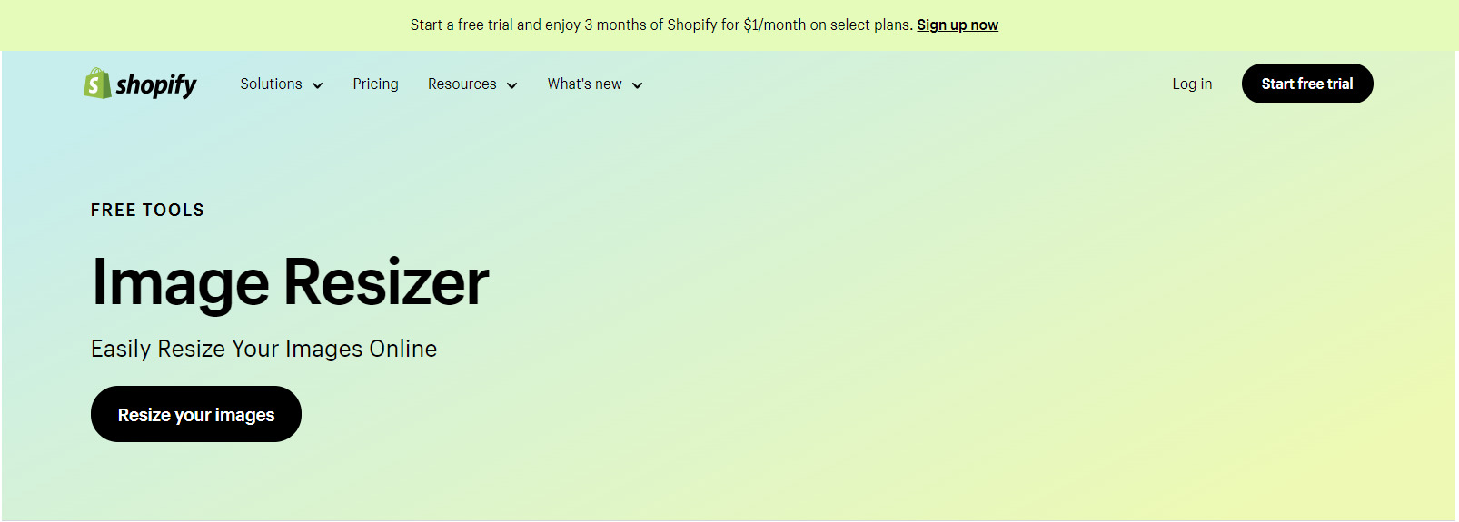 Shopify image resizer