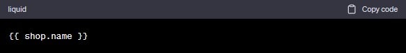 Shopify liquid object