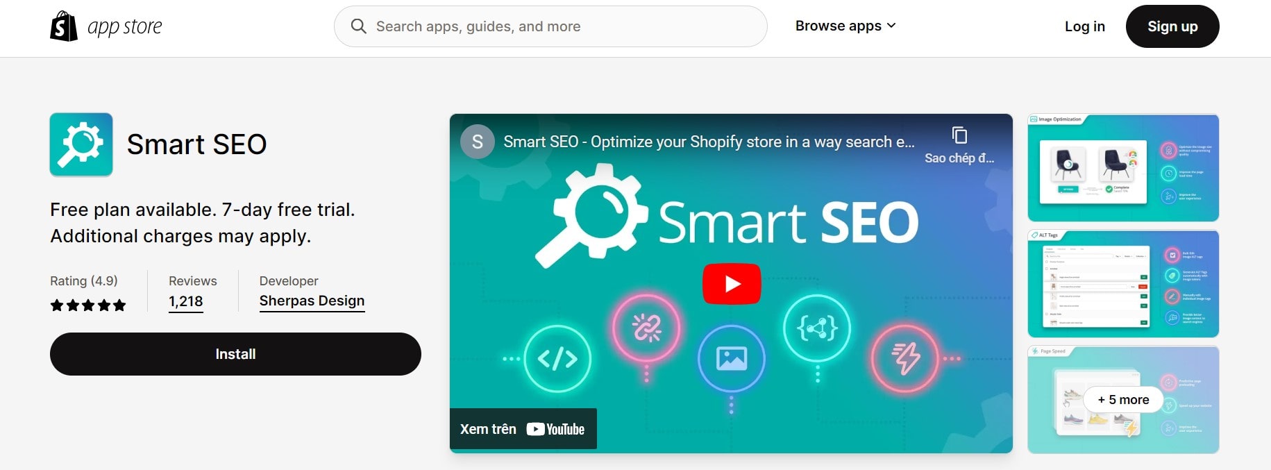the best apps for shopify Smart SEO