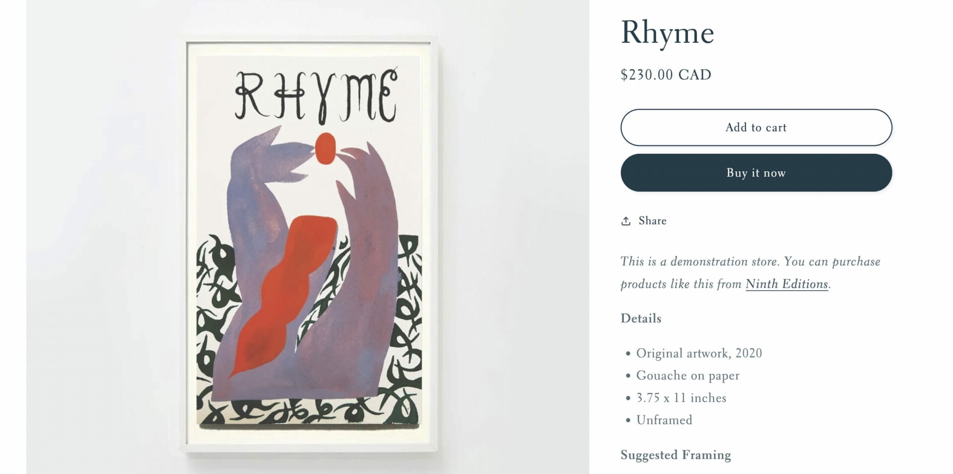 Studio Theme Shopify Product Page