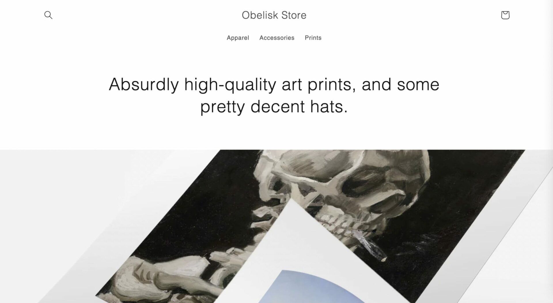 Studio theme Shopify Obelisk Store