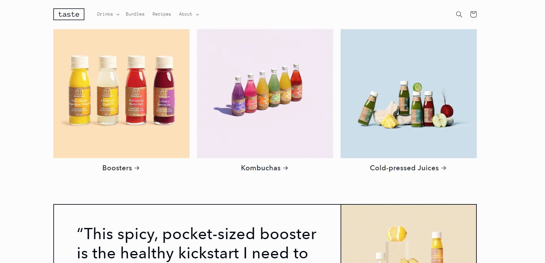 Taste Shopify Theme high resolution images