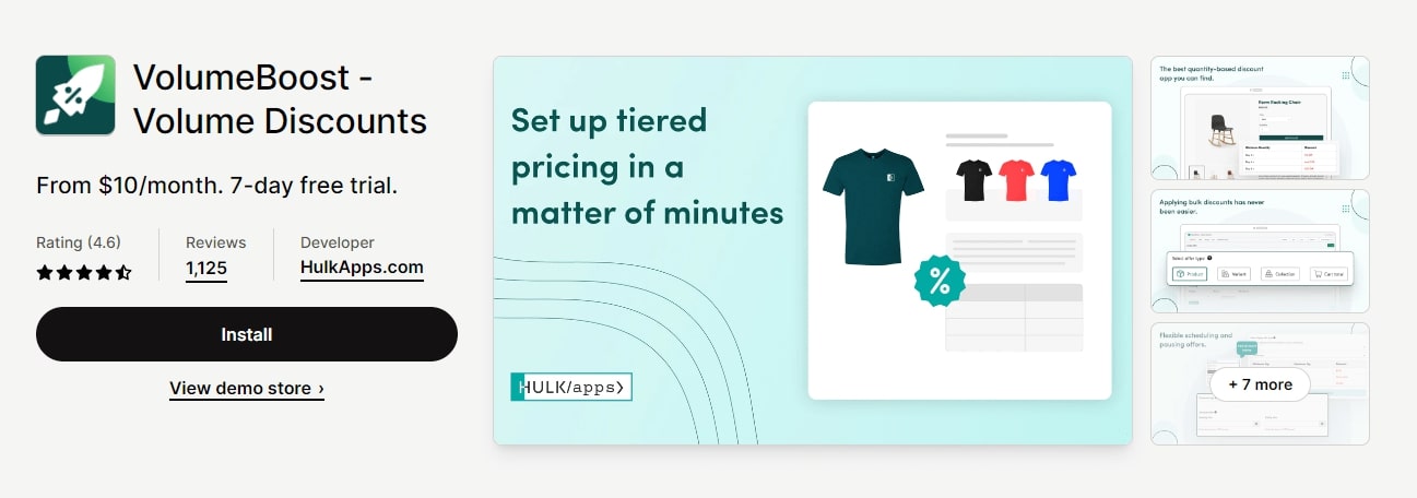 VolumeBoost shopify discount apps