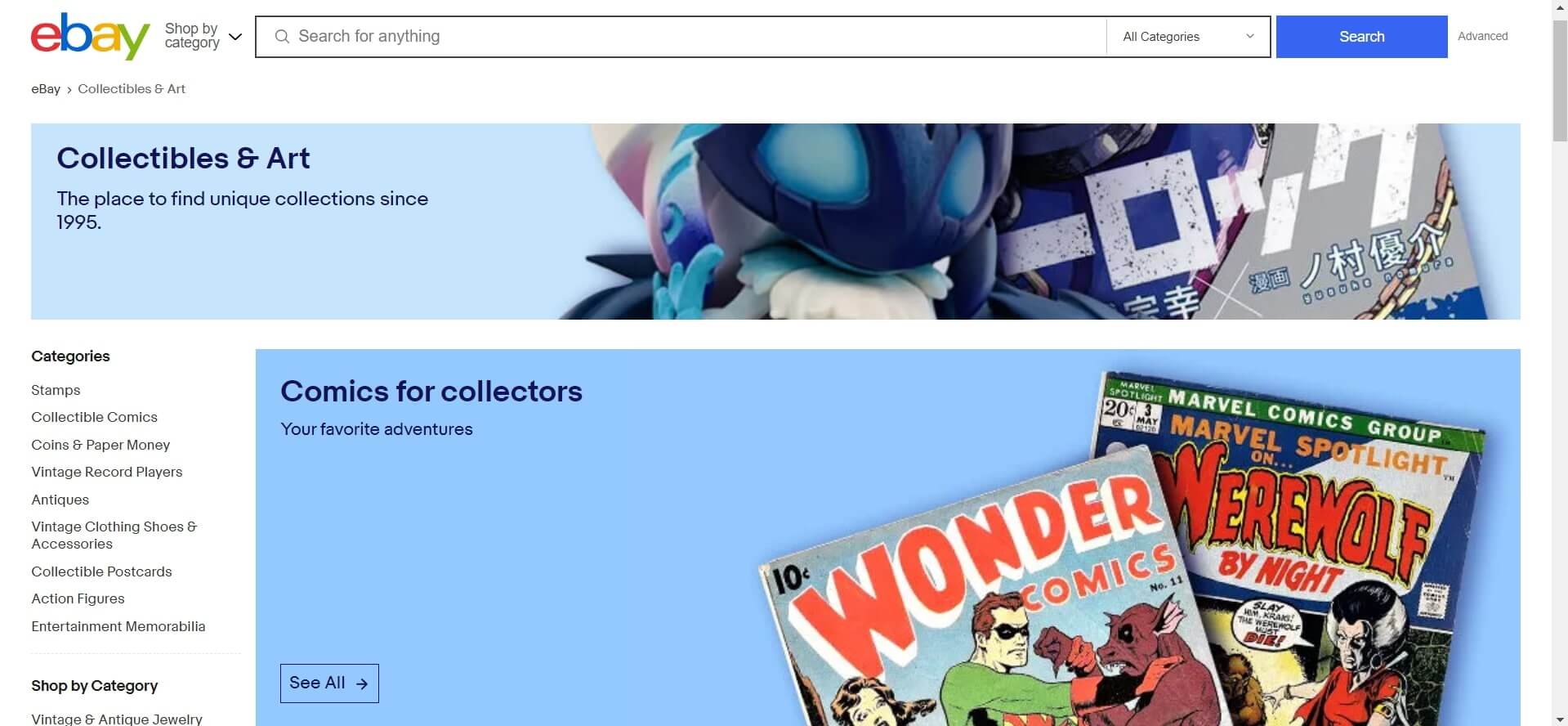 collectibles art ebay trending items