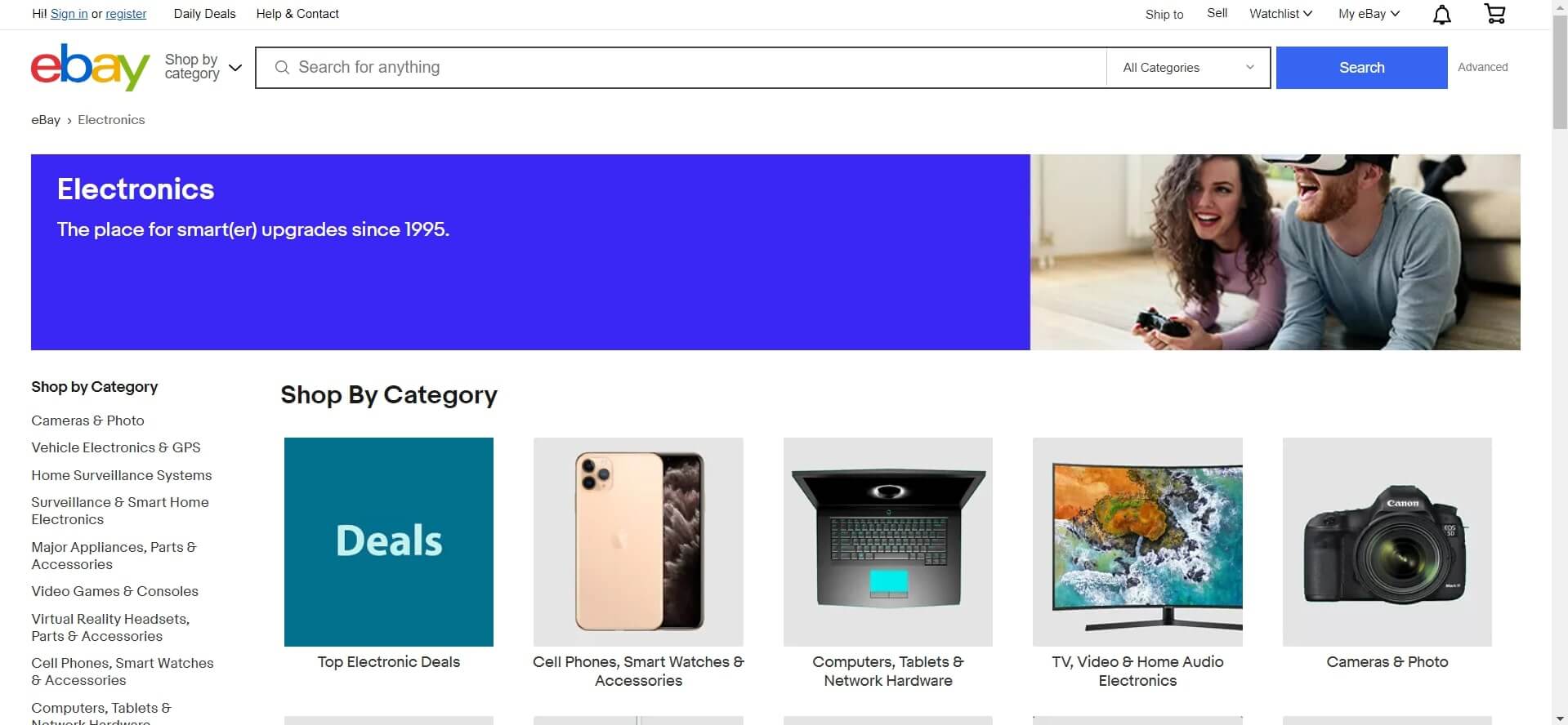 electronics ebay trending items