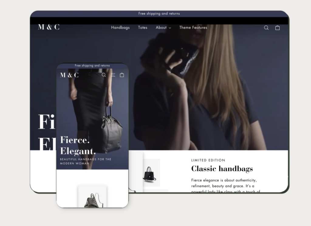 elegent style motion theme shopify