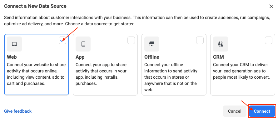 setup facebook pixel on shopify