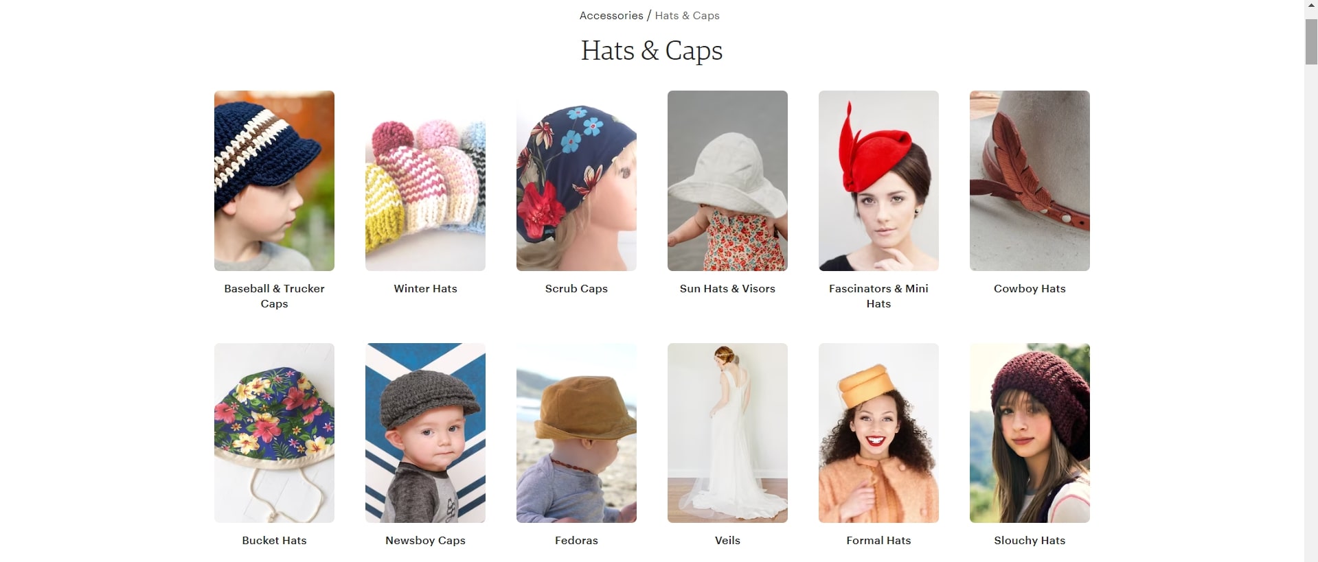 hats and caps etsy