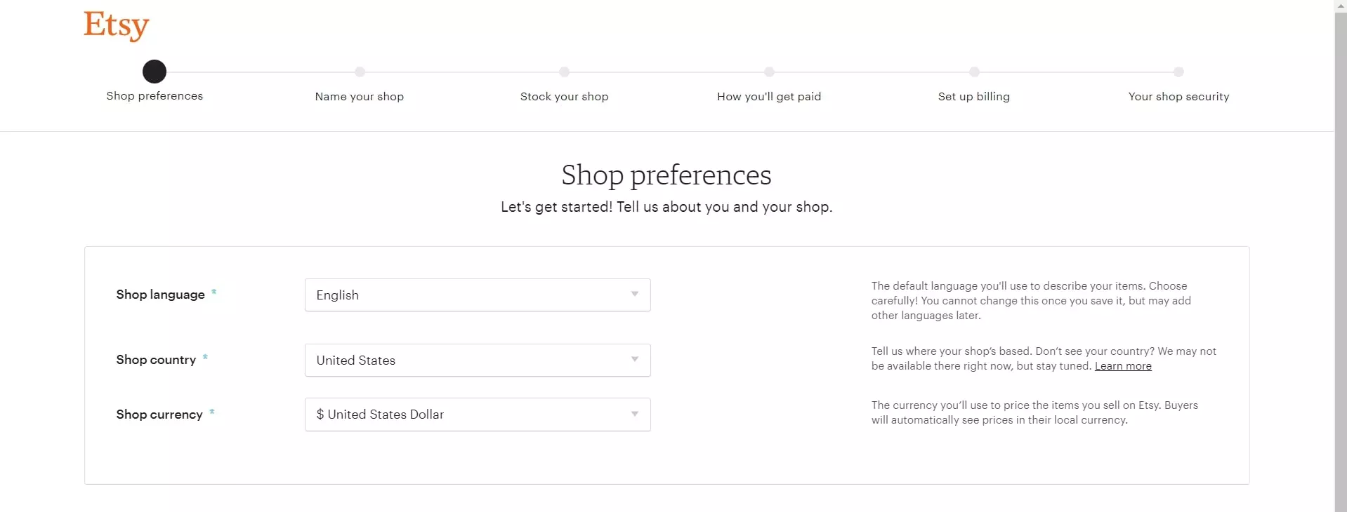 multiple etsy shops set up 2