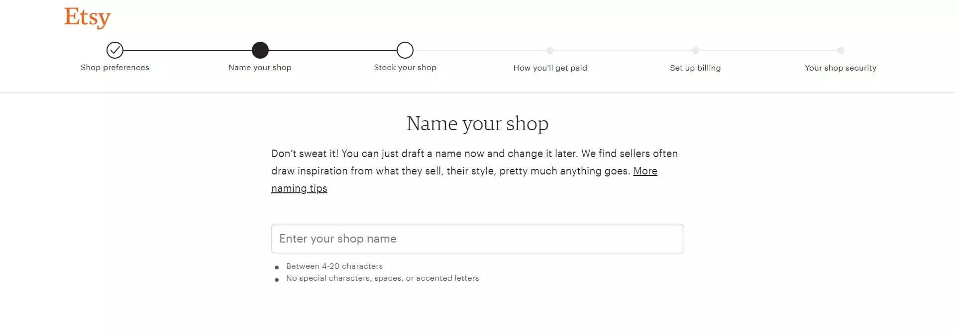 multiple etsy shops set up 3