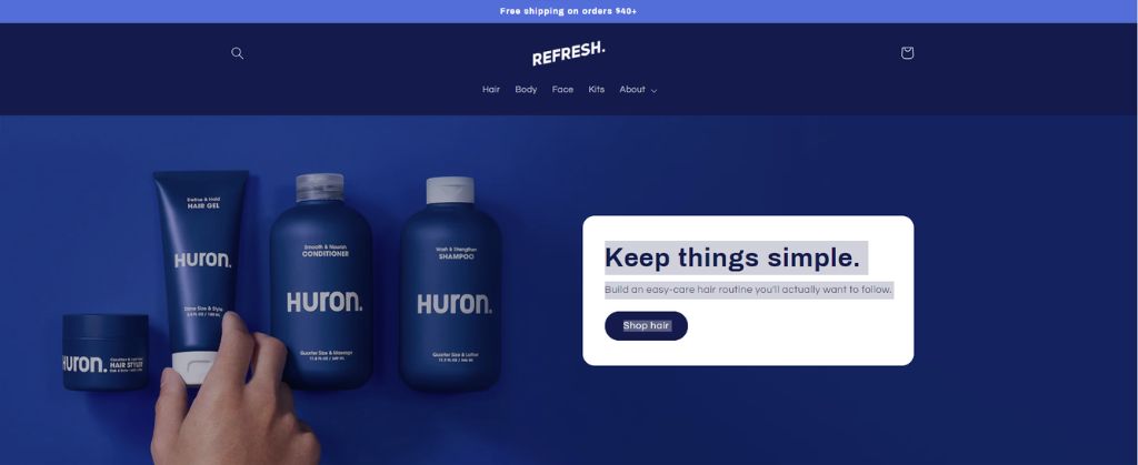 Refresh Theme Shopify