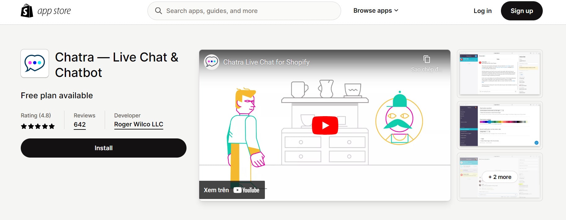 shopify chat app Chatra