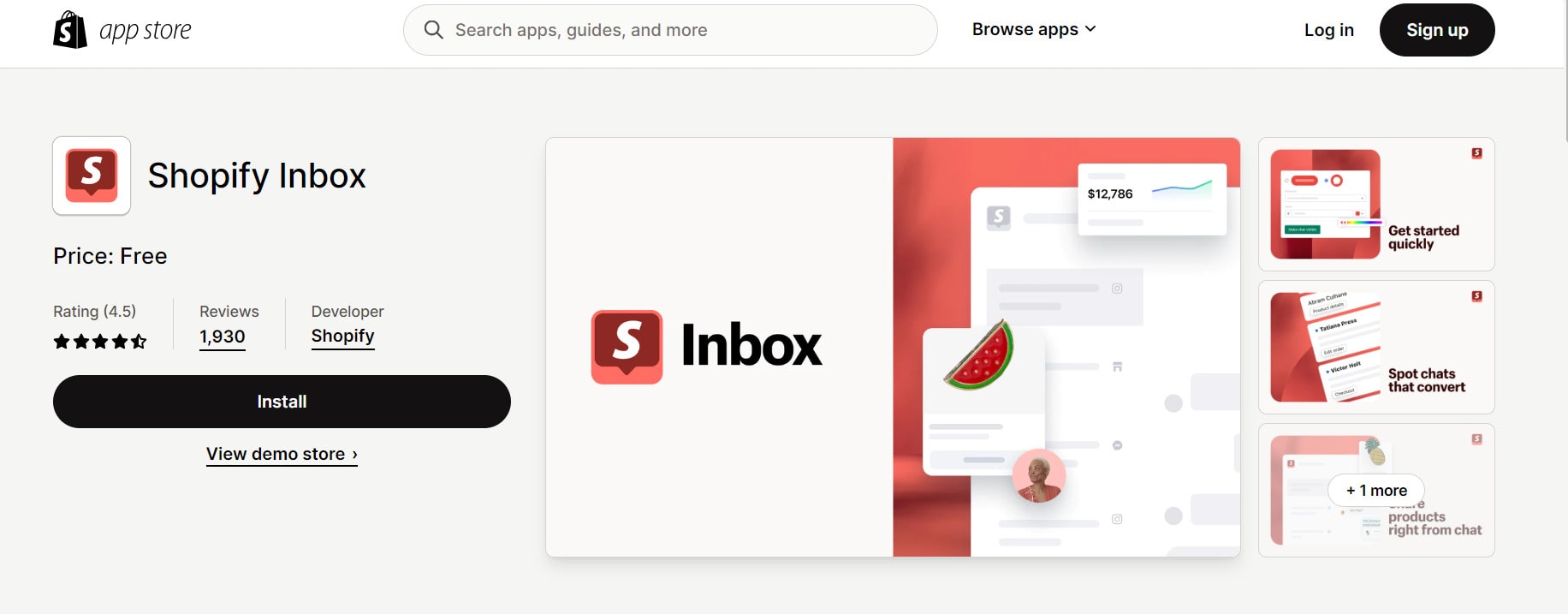 shopify chat app Shopify Inbox