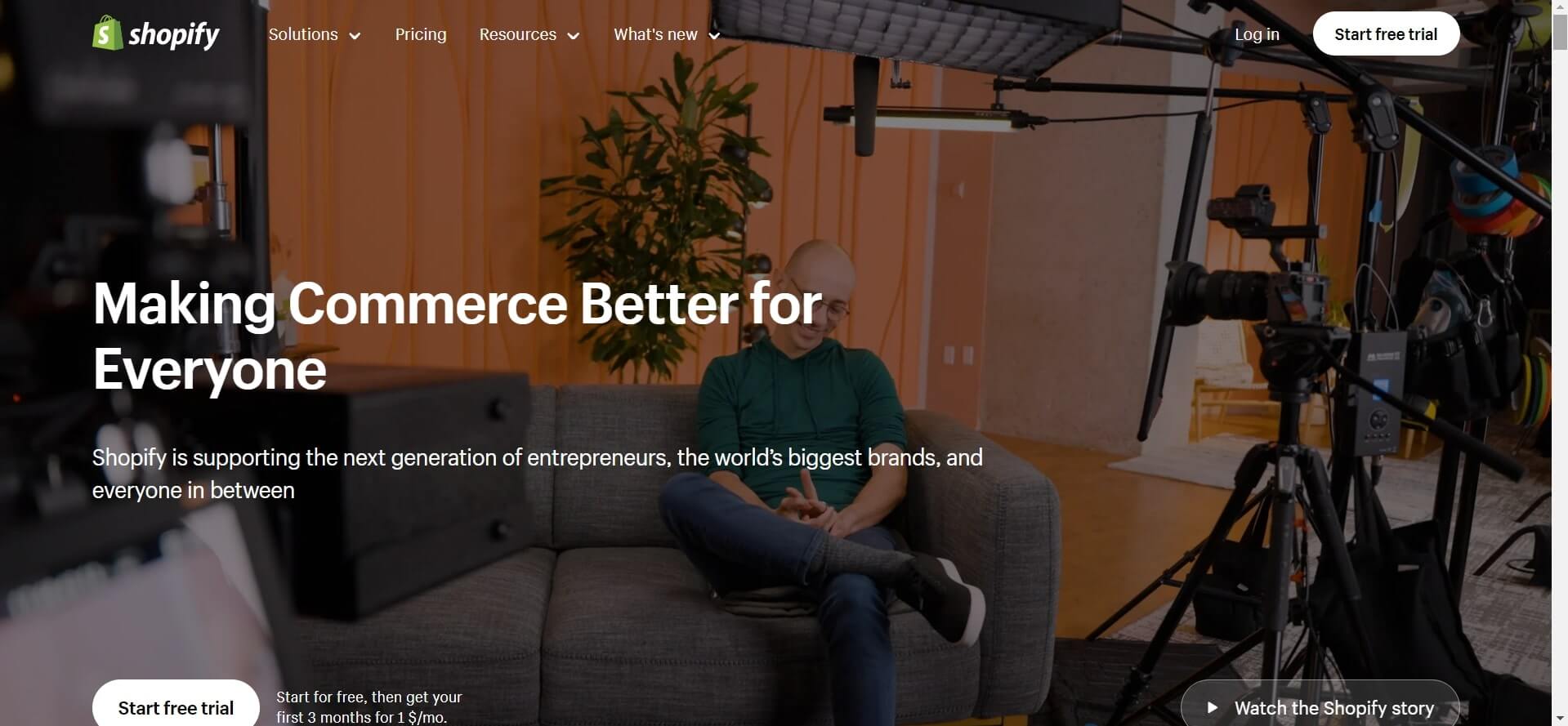 Shopify free eCommerce platforms
