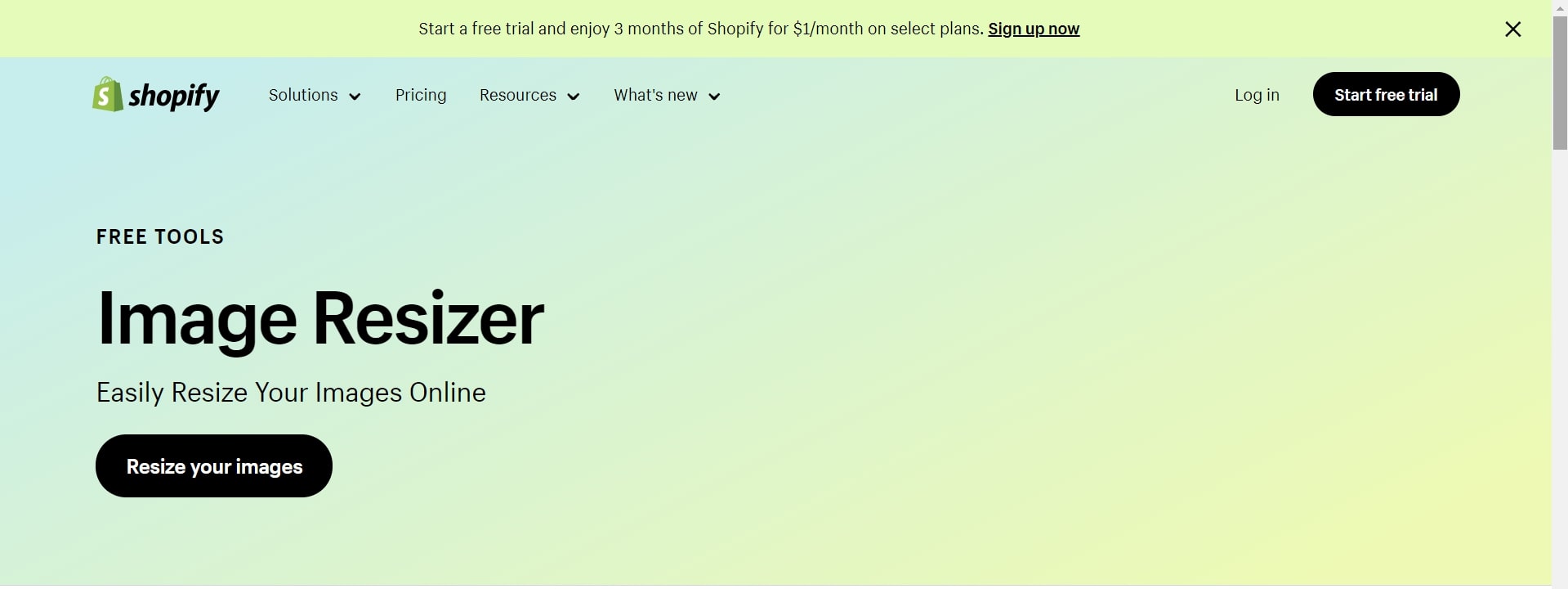 shopify image resizer