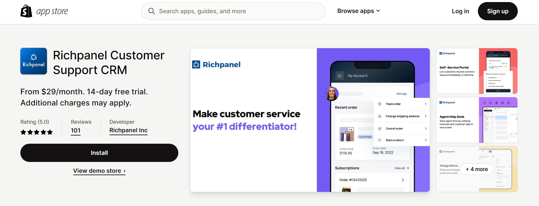 shopify live chat apps Richpanel