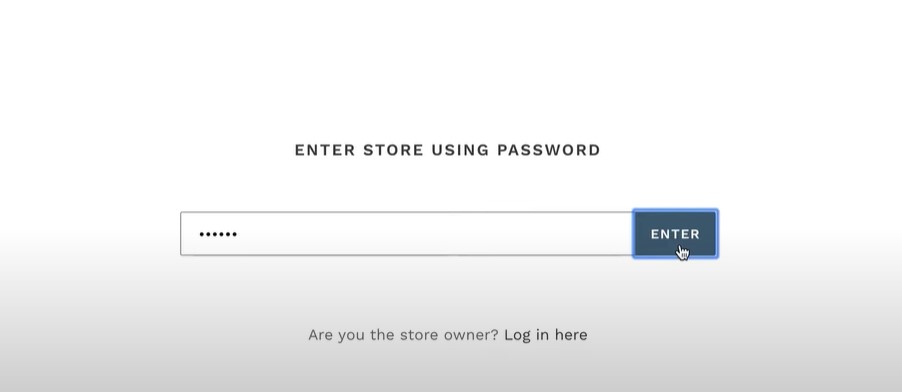 shopify password protect page