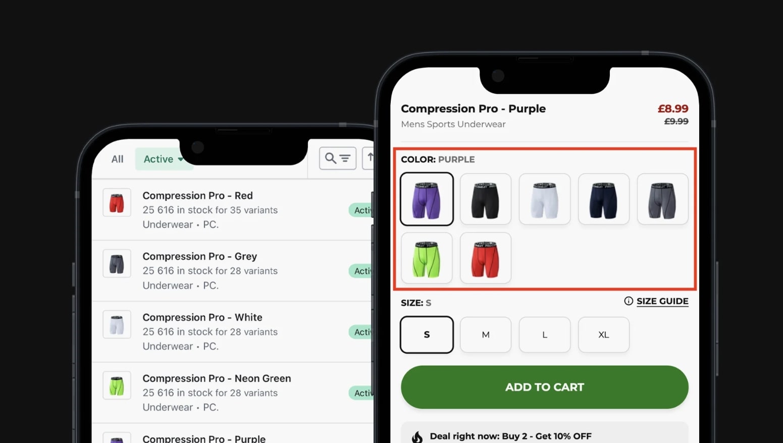 shopify product variants