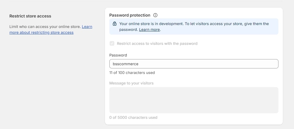 Creating a Shopify Password Protection Page Manually