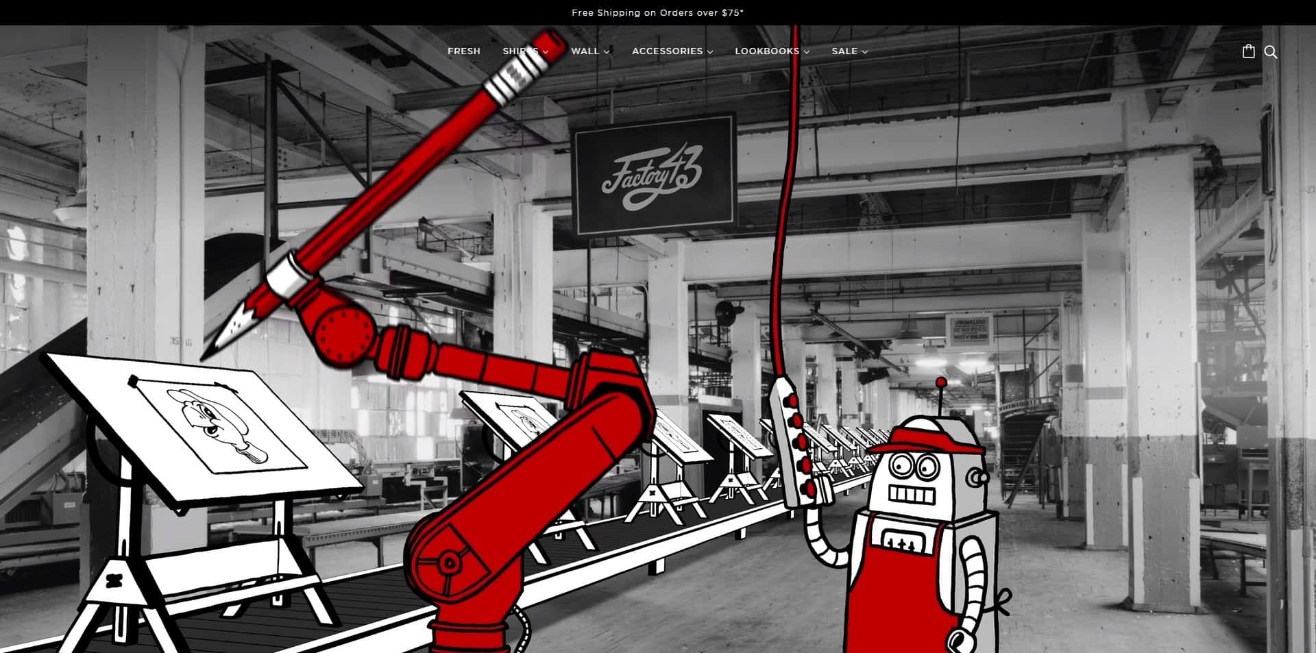 Factory43 - Shopify t-shirts store