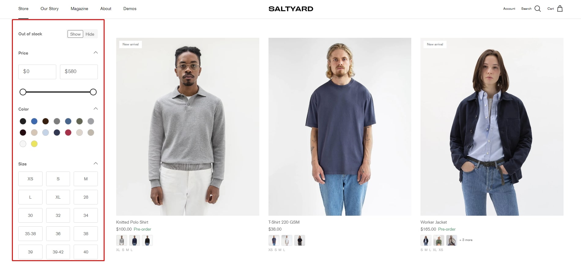 Product filtering and sorting - symmetry shopify theme