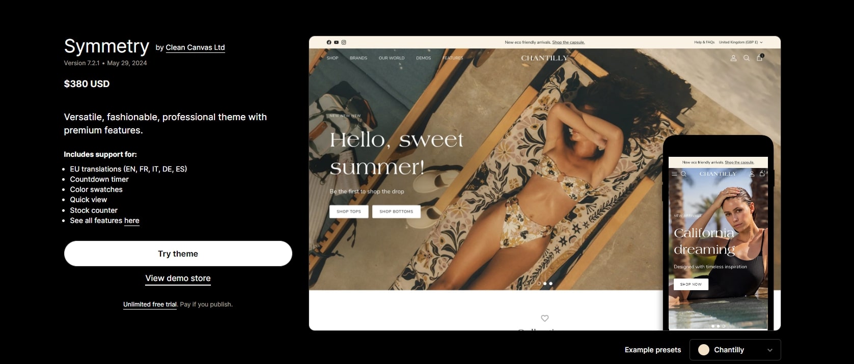 Shopify Symmetry Theme review