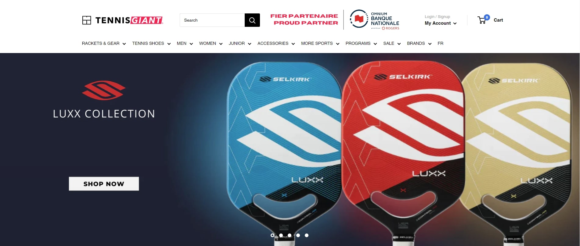 Tennis Giant - Shopify Warehouse theme example
