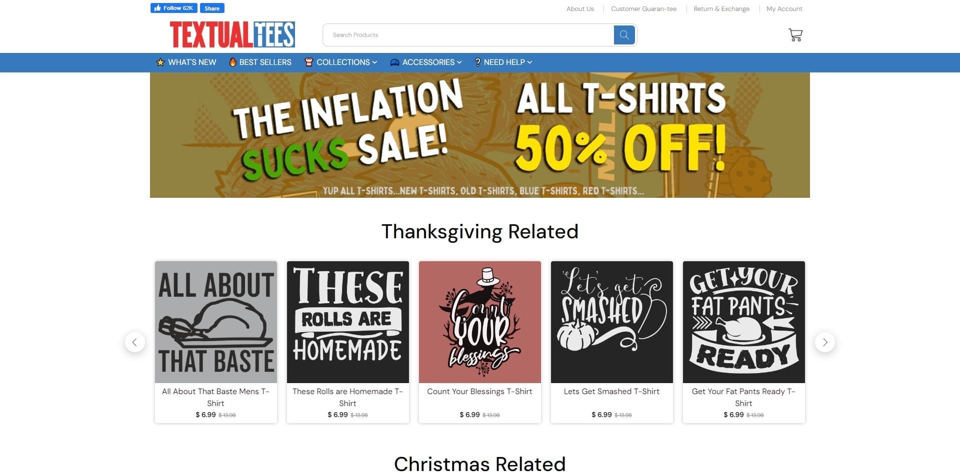 TextualTees Shopify t-shirts store