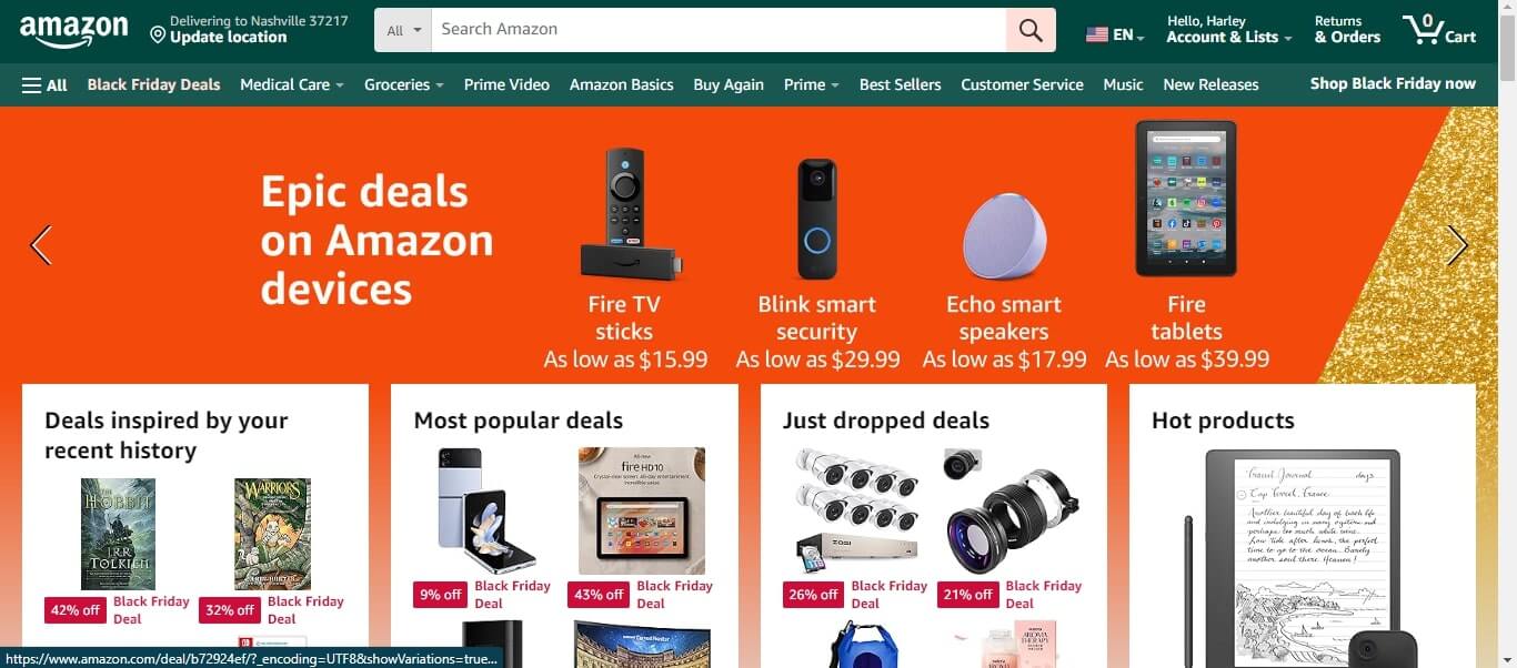 artificial intelligence in eCommerce amazon