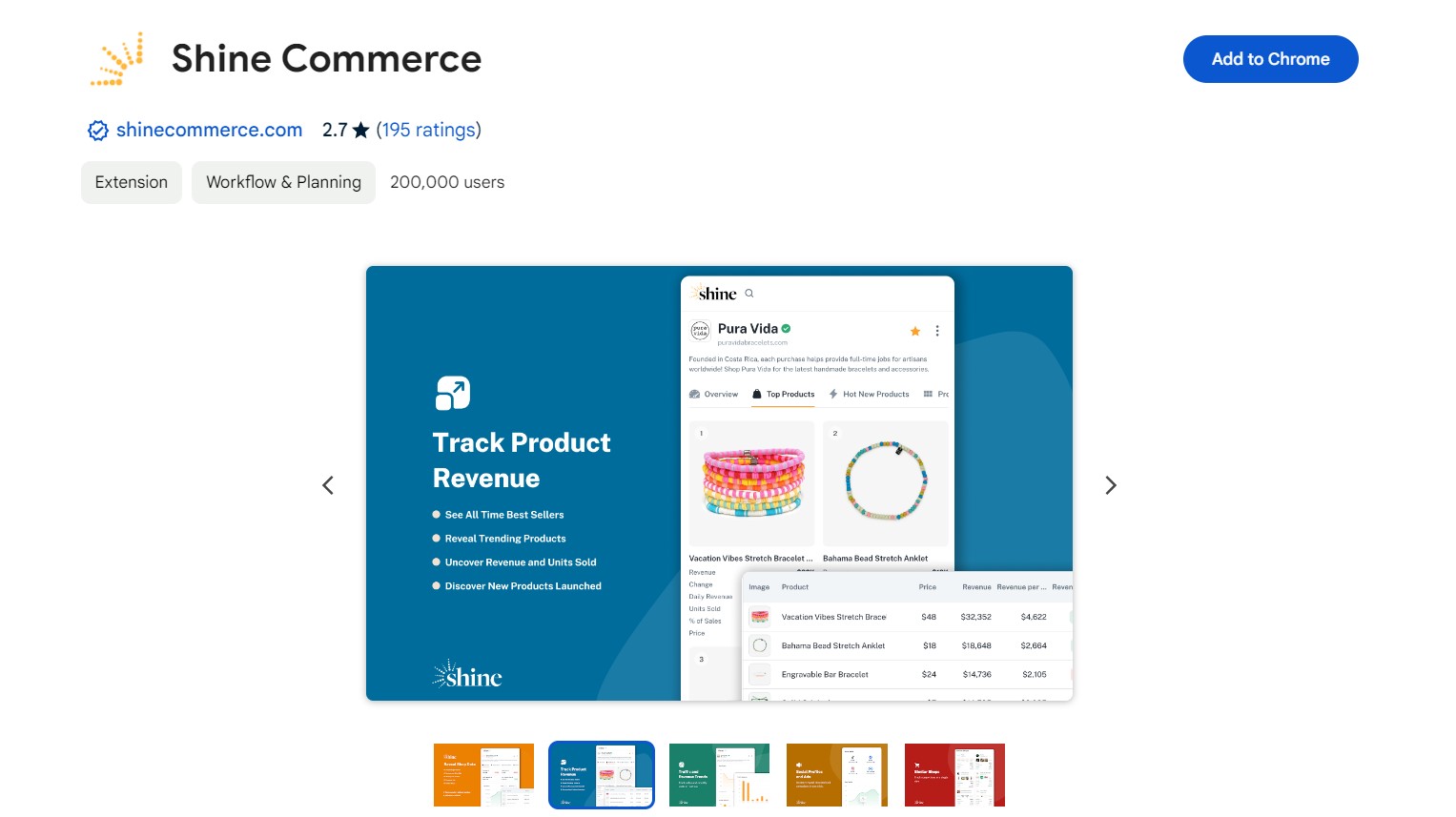 best shopify spy tools - shine commerce