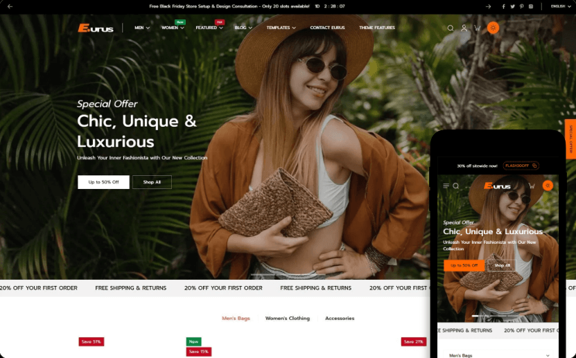 flex theme shopify demo - eurus
