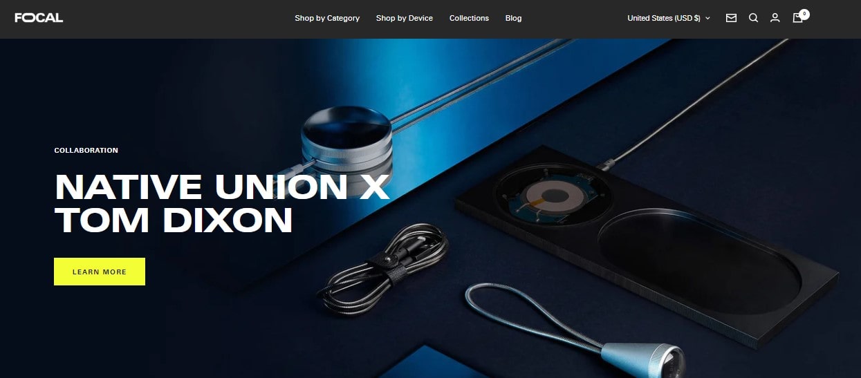 focal shopify theme - carbon style