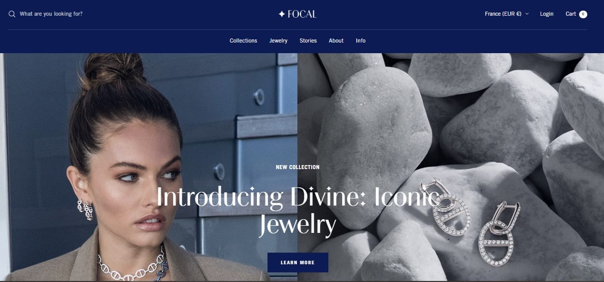 focal shopify theme - sapphire style