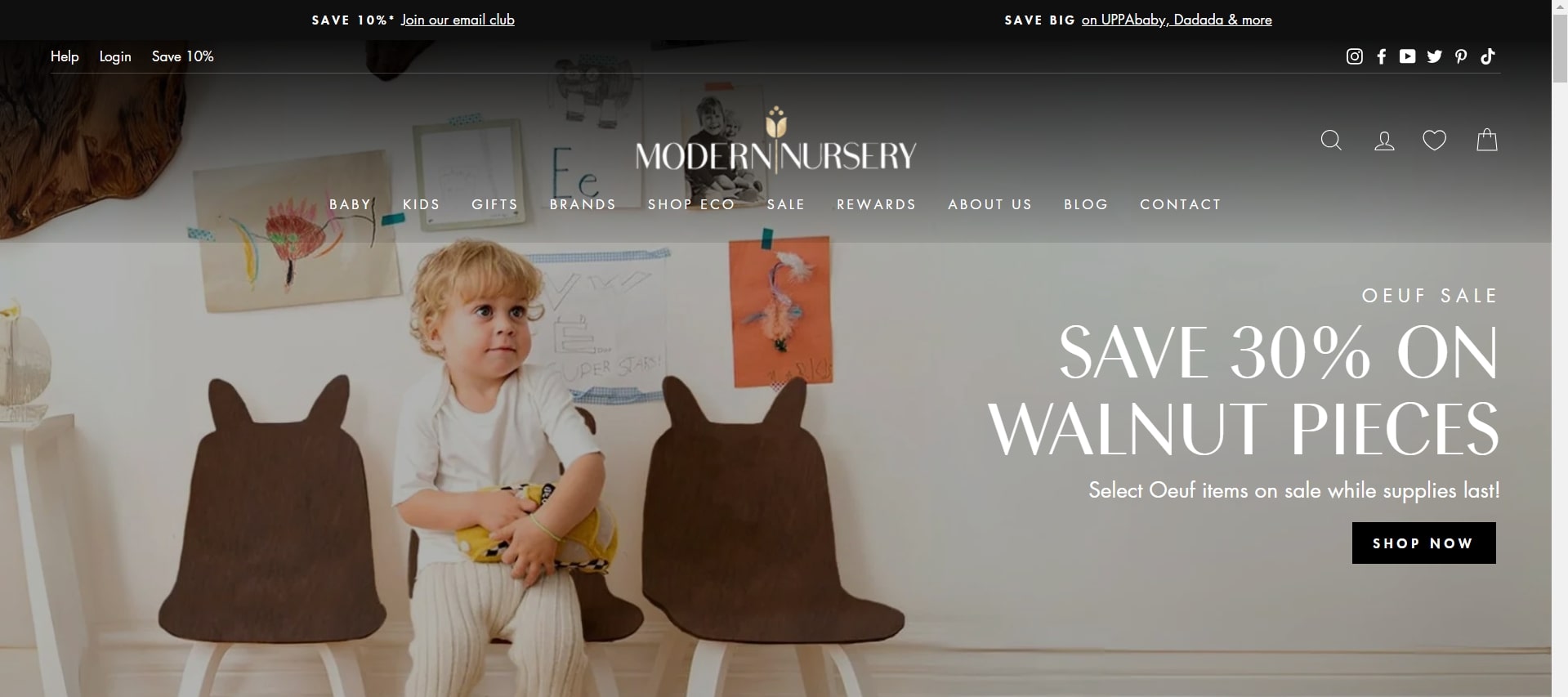 modern nursery Impulse Shopify Theme