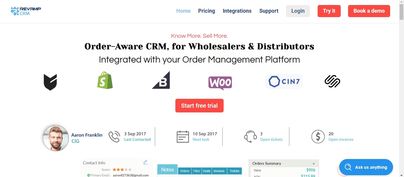 revamp Shopify CRM