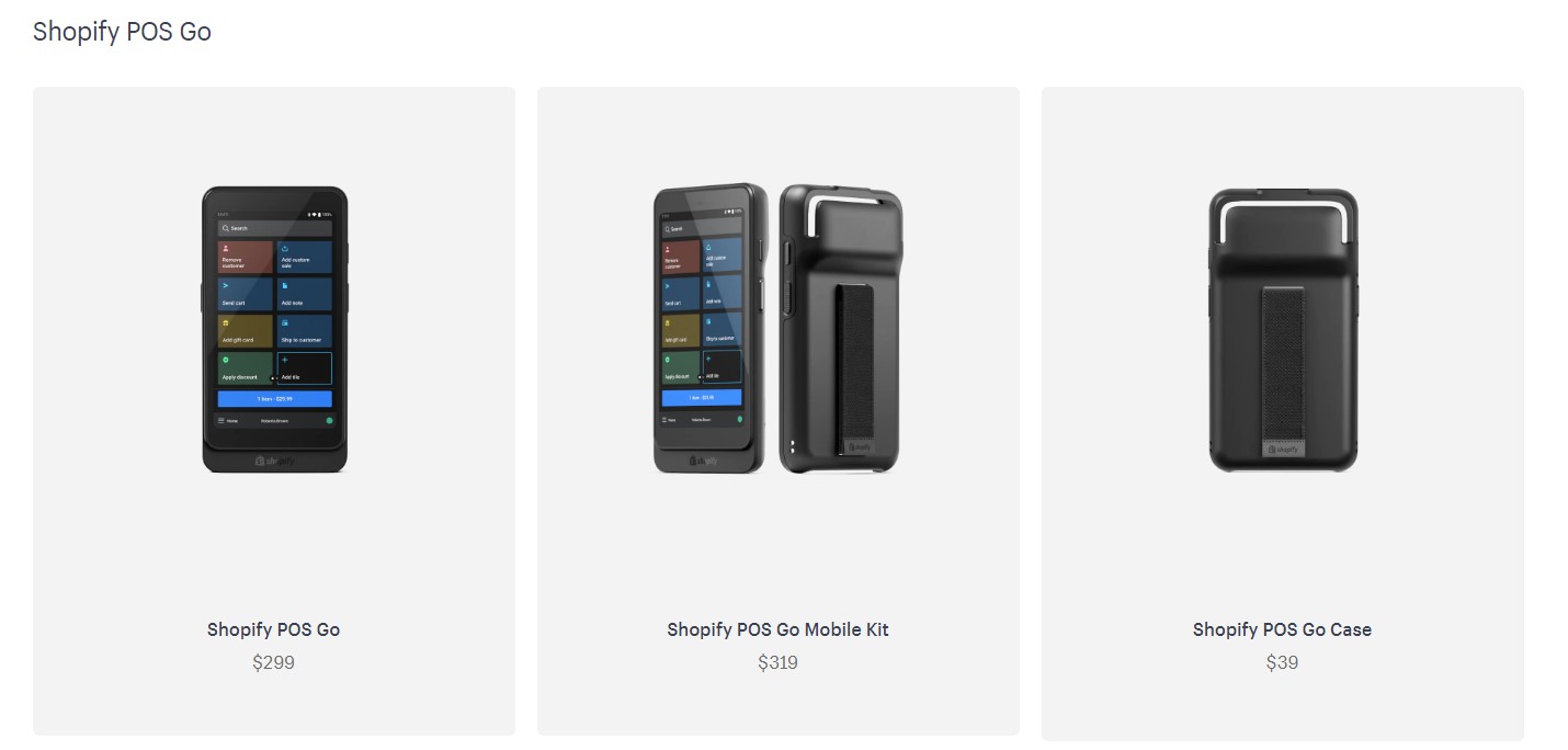 shopify pos go price