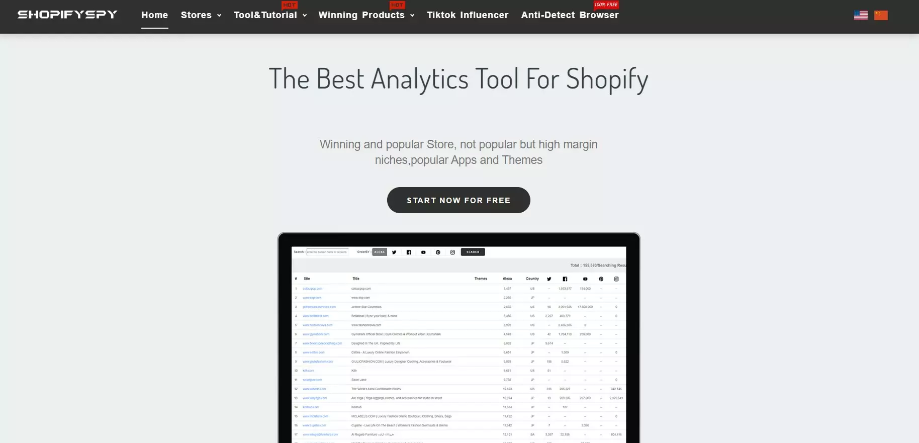 shopify spy tool- shopifyspy