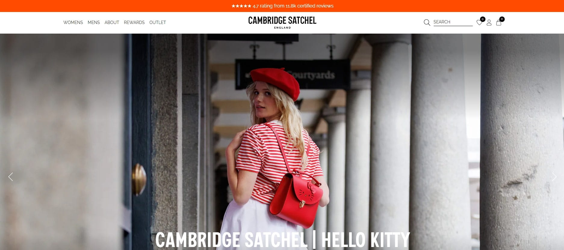 Cambridge Satchel top brands on Shopify