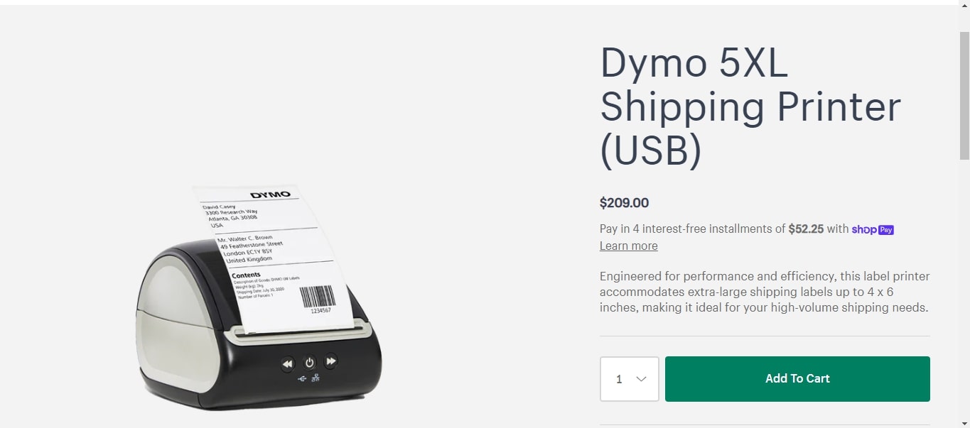 Dymo 5XL Shipping Printer